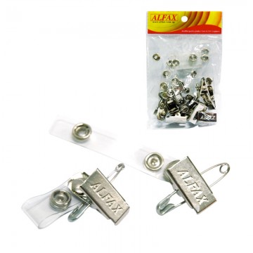 ALFAX 114 Pass Clip with Safety Pin 10's