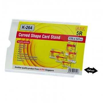 ALFAX K264H Curved Shape Card Stand 127x178mm 5R