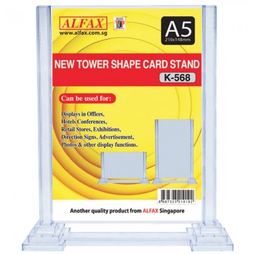 ALFAX K568 Vertical Tower Card Stand A5