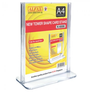 ALFAX K6006 Vertical Tower Card Stand A4