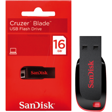 SANDISK SDCZ50016GB35 Cruzer Blade USB2.0 Flash Driver 16GB