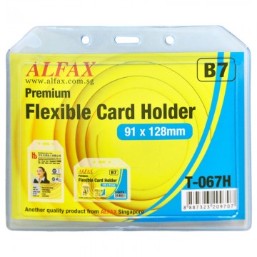 ALFAX T067H Flexible Card Holder 128x91mm B7 10's