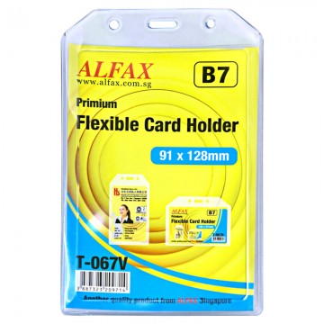 ALFAX T067V Flexible Card Holder 91x128mm B7 10's