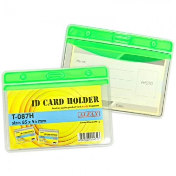 ALFAX T087H Color Name Badge 85x55mm 10's Green