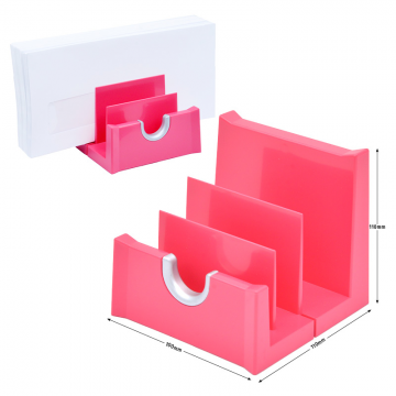 MULTIFORM 785438D Letter Rack 108x111x102mm Rasberry/Silver