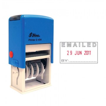 SHINY S410 Self-Inking Date Stamp "EMAILED"