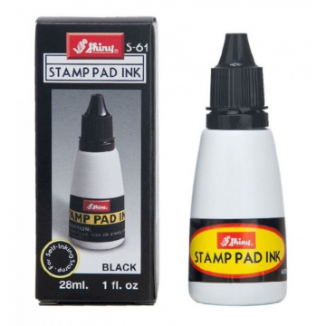 SHINY S61 Stamp Pad Ink 28ml Black