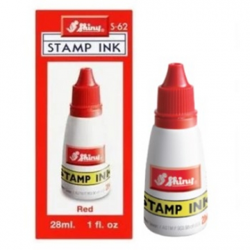 SHINY S62 Stamp Pad Ink 28ml Red