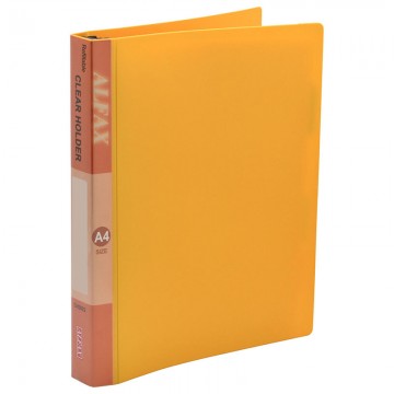 ALFAX CH3022 Clear Holder Refillable 30 Hole A4 Orange