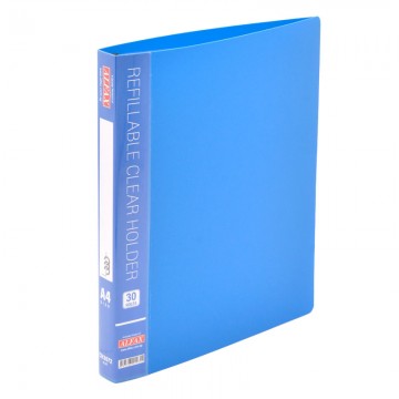 ALFAX CH3072 Clear Holder Refillable 30 Holes A4 Blue