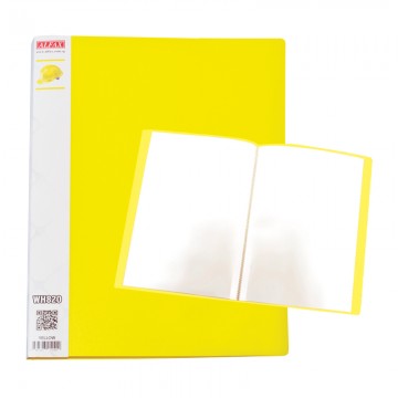ALFAX WH820 Clear Holder 20 Pockets A4 Yellow