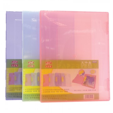 JEF B25 File Case 245x310x22mm Transparent Red