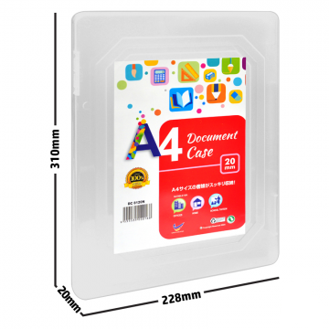 DC8120N File Case 20mm A4 Transparent
