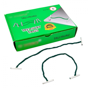 Treasury Tag 10" Green 80's