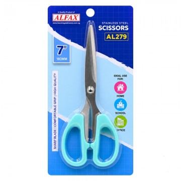 ALFAX AL279G Scissors 7" 180mm Green Handle