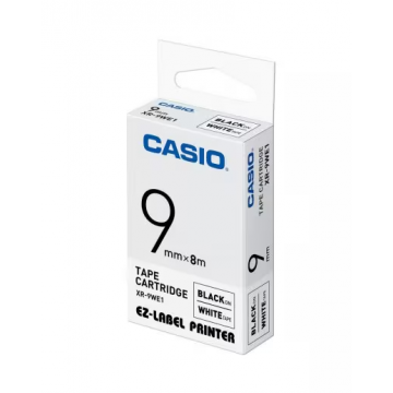 CASIO XR9WE1 Labelling Tape 9MM Black on White