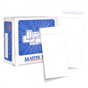 MASTER Paq MP4090P White P&S Envelope 4"x9" 500's