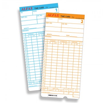 ALFAX TCA Time Card 100's TD,TA