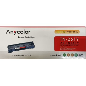 ANYCOLOR--- Compatible Toner TN261Y Yellow