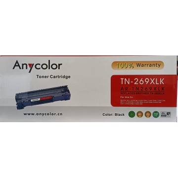 ANYCOLOR--- Compatible Toner TN-269XLK Black