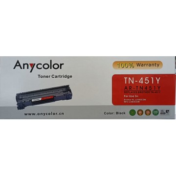 ANYCOLOR--- Compatible Toner TN451Y Yellow