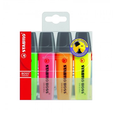 STABILO BOSS 704 Highlighter Set 4 Colours