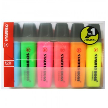 STABILO BOSS 70 Highlighter Set 6 Colours