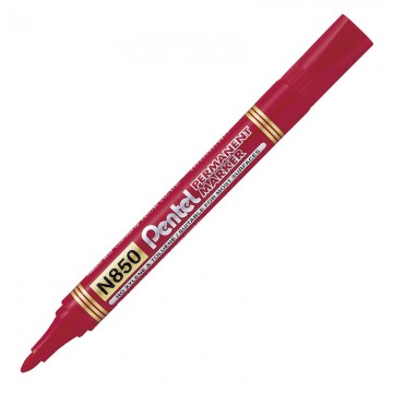 PENTEL MN850 Permanent Marker Bullet Tip Red