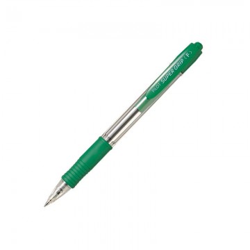 PILOT BPGP10RF Super Grip Pen Fine Green
