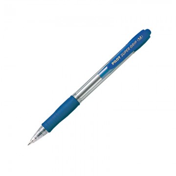 PILOT BPGP10RM Super Grip Pen Medium Blue