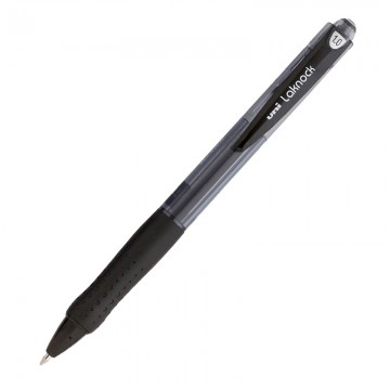 UNI SN10010 Laknock Ball Pen 1.0mm Black