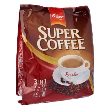 SUPER Coffee 3 in 1 Regular Low Fat 20gx40's (Red)
