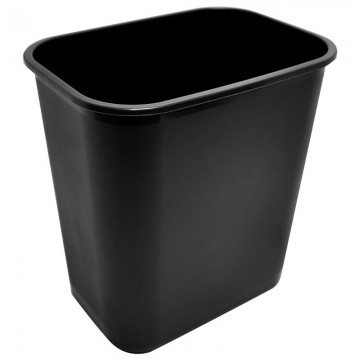 ALFAX 8813 Square Plastic Dustbin 295x205x330mm Black