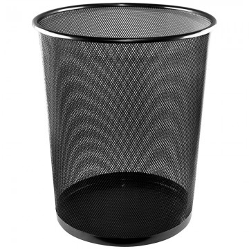 ALFAX Round Mesh Dustbin LD01158 Black D290xH350mm