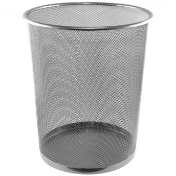 ALFAX Round Mesh Dustbin LD01159 Silver D290xH350mm