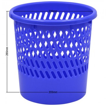 ZS553 Netting Plastic Waste Bin D260xH265mm Blue