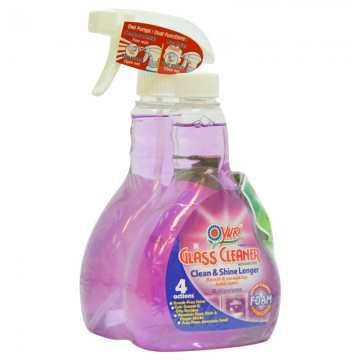 YURI Glass Cleaner 500ml + Refill Fresh Lilac