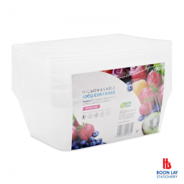 PP75010S Food Container Rectangular 10's 750ml